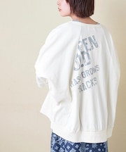 21/-OE天竺 汗染み防止加工 ドルマン カーディガン