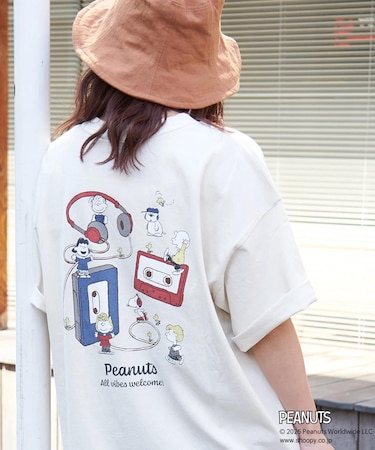 / PEANUTS ( ピーナッツ ) 21/-OE天竺 ミュージック Tシャツ