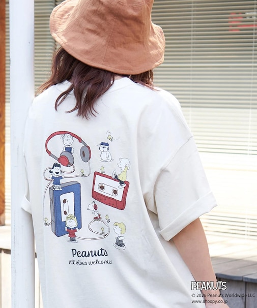 / PEANUTS ( ピーナッツ ) 21/-OE天竺 ミュージック Tシャツ