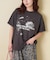 32/-スラブ天竺 Univers プリント Tシャツ