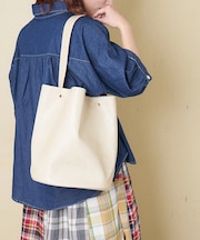 シンセティックレザー ポーチ付 ワンショルダー バッグ