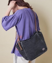 デニム コード ハンドル トートバッグ