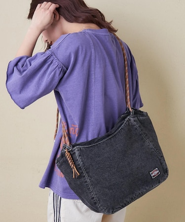 デニム コード ハンドル トートバッグ