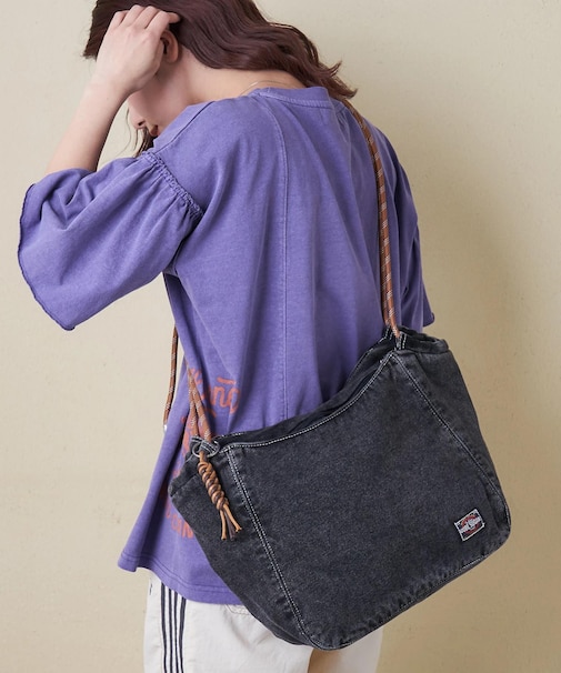 デニム コード ハンドル トートバッグ