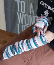 レトロボーダー 汗染み軽減 アームカバー