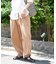 コットン ボイル コクーン ギャザー パンツ