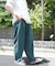 コットン ボイル コクーン ギャザー パンツ