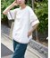 26/-OE天竺 レース 切替 ラグラン プルオーバー Tシャツ