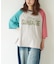 26/-天竺 アニマル プリント ラグランスリーブ Tシャツ