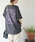 26/-天竺 発泡プリント ビッグTシャツ