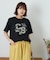 21/-OE天竺 カレッジ プリント Tシャツ