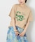 21/-OE天竺 カレッジ プリント Tシャツ
