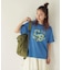 21/-OE天竺 カレッジ プリント Tシャツ