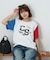 21/-OE天竺 カレッジ プリント Tシャツ