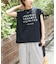 26/-天竺 バック レースアップ ロゴ Tシャツ