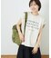 26/-天竺 バック レースアップ ロゴ Tシャツ