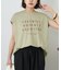 26/-天竺 バック レースアップ ロゴ Tシャツ