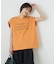 26/-天竺 バック レースアップ ロゴ Tシャツ