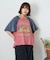 21/-OE天竺 パウダー加工 ベルスリーブ Tシャツ