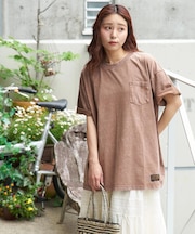 ピグメント染め ビッグ Tシャツ