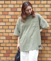 ピグメント染め ビッグ Tシャツ