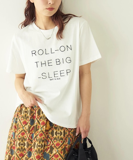 ブラシ 刺繍 ロゴ レギュラー Tシャツ