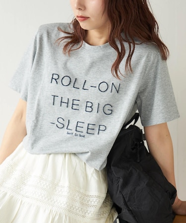 ブラシ 刺繍 ロゴ レギュラー Tシャツ