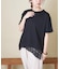 裾レース 変形 プルオーバー Tシャツ