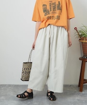 WEB限定 切り替え ワイド イージーパンツ