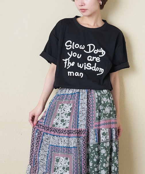 WEB限定 ロゴ 刺繍 Tシャツ