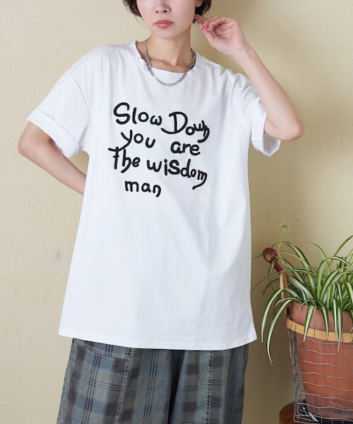 WEB限定 ロゴ 刺繍 Tシャツ