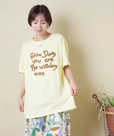WEB限定 ロゴ 刺繍 Tシャツ