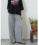 イージー ワイド ストレート パンツ