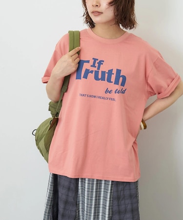 26/-天竺 カットソー ビッグ ロゴ Tシャツ