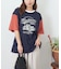 32/-OE天竺 カットソー ロゴ プリント Tシャツ