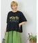 冷感天竺 切替 ロゴプリント Tシャツ