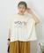 冷感天竺 切替 ロゴプリント Tシャツ