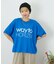 冷感天竺 切替 ロゴプリント Tシャツ