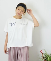 冷感天竺 ドルマン タック入り プルオーバー Tシャツ