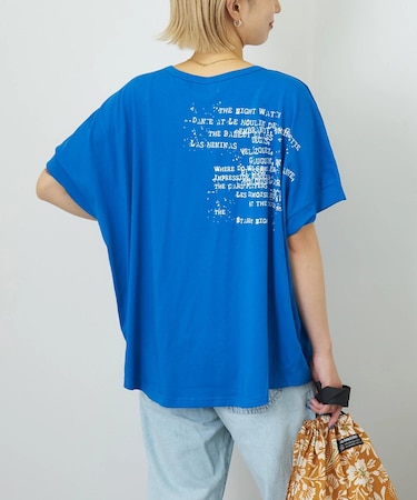 冷感天竺 ドルマン タック入り プルオーバー Tシャツ