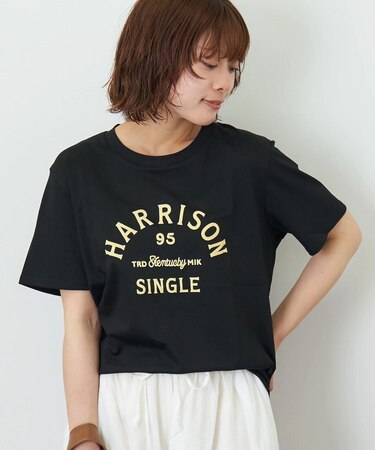 フロッキー プリント レギュラー Tシャツ
