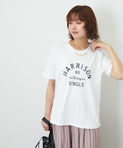 フロッキー プリント レギュラー Tシャツ