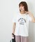 フロッキー プリント レギュラー Tシャツ