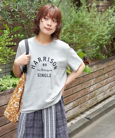 フロッキー プリント レギュラー Tシャツ