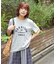フロッキー プリント レギュラー Tシャツ