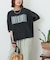パウダー加工 グラフィック ロゴ プリント Tシャツ