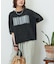 パウダー加工 グラフィック ロゴ プリント Tシャツ