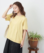 ラウンド 切替 プルオーバー Tシャツ