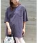 ケミカル加工 インディゴ ポケット Tシャツ