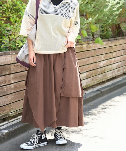 ライトツイル レイヤード 変形 スカート